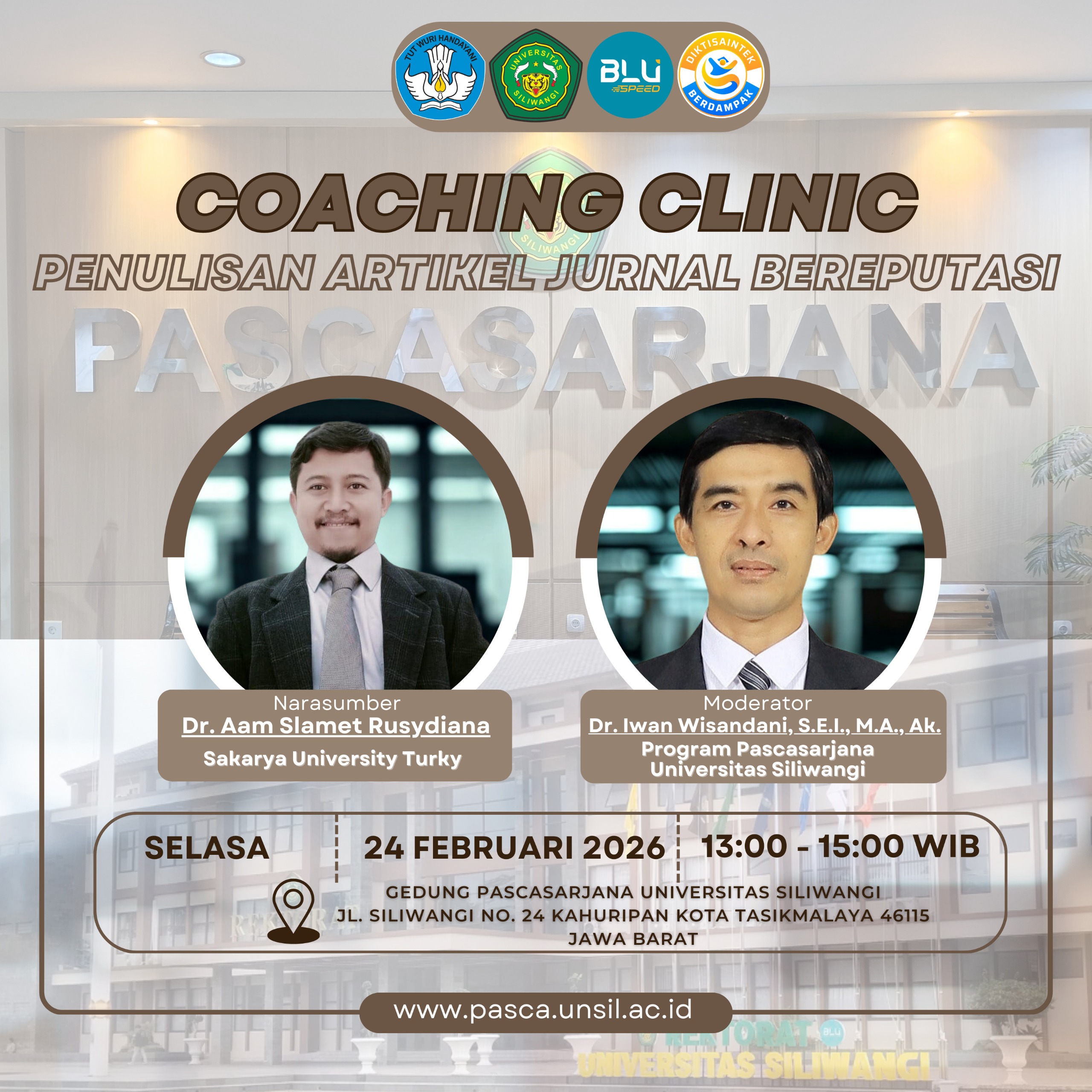 Coaching Clinic Artikel Jurnal, Universitas Siliwangi