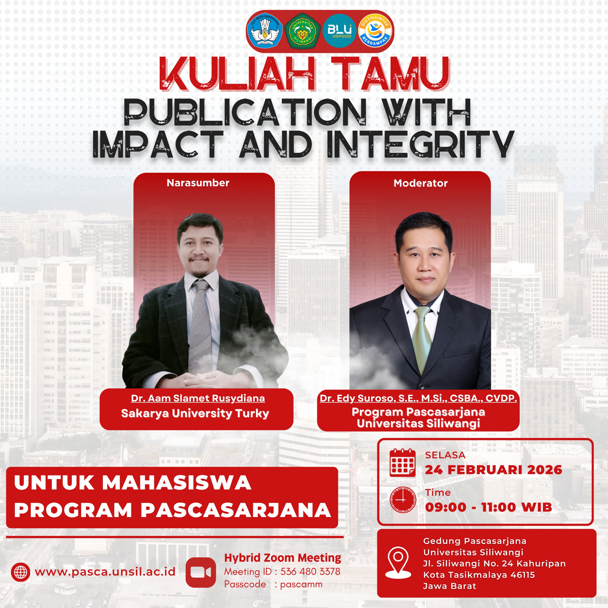 Kuliah Tamu Publication With Impact, Universitas Siliwangi